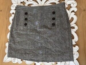 Banana Republic Wool Mini Skirt Size 10 Women's